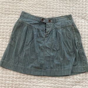 Gap Light Wash A Line Denim Skirt size Small